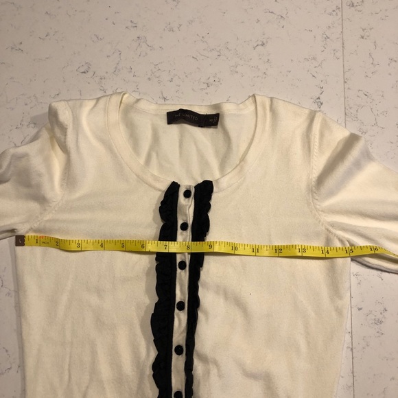 The Limited cream with black ruffles tuxedo style - Picture 8 of 15